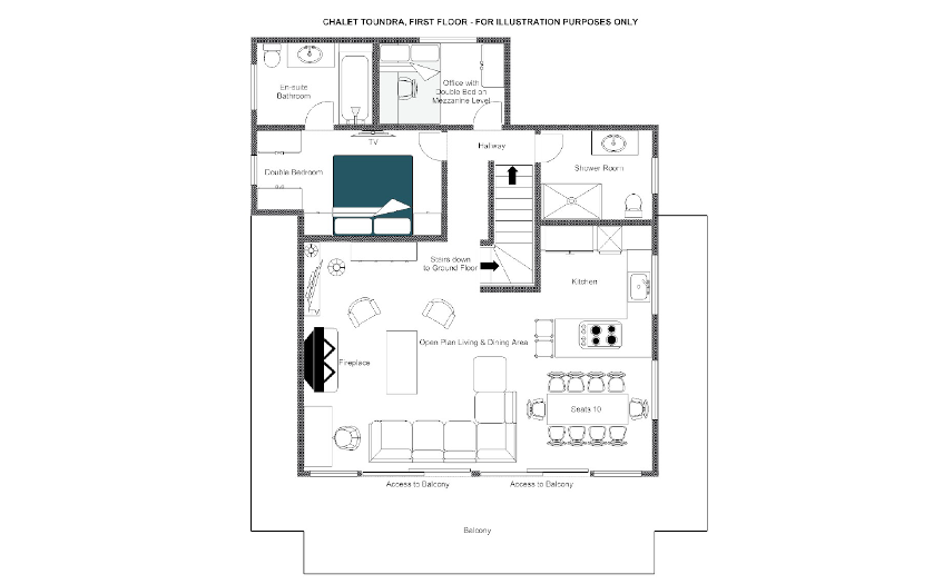 Chalet Toundra Verbier Floor Plan 1